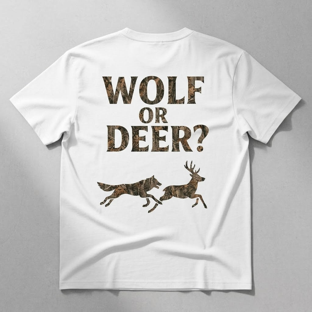 Wolf Or Deer Heavyweight Tee