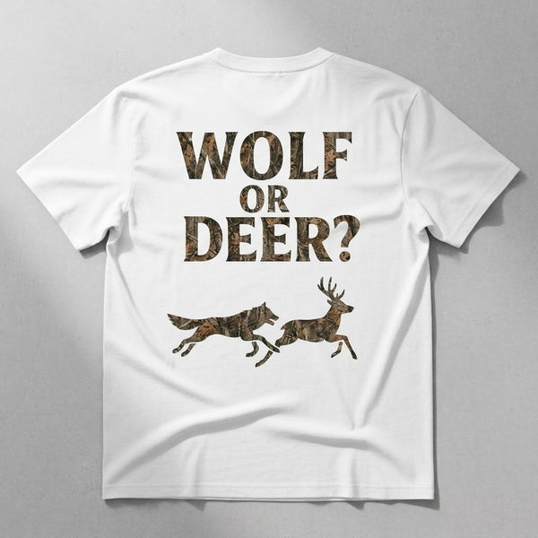 Wolf Or Deer Heavyweight Tee