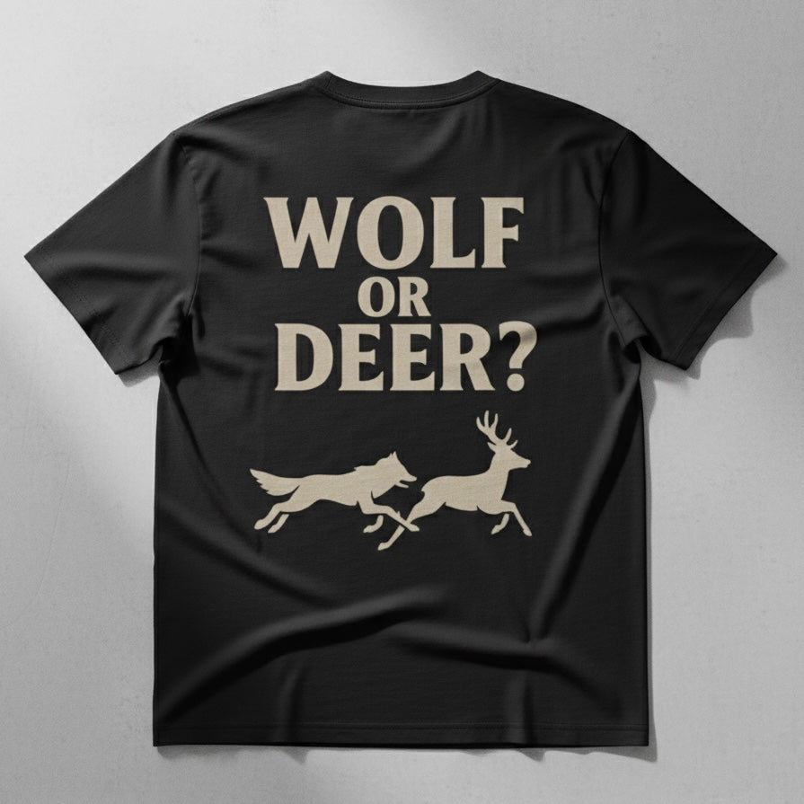 Wolf Or Deer Heavyweight Tee