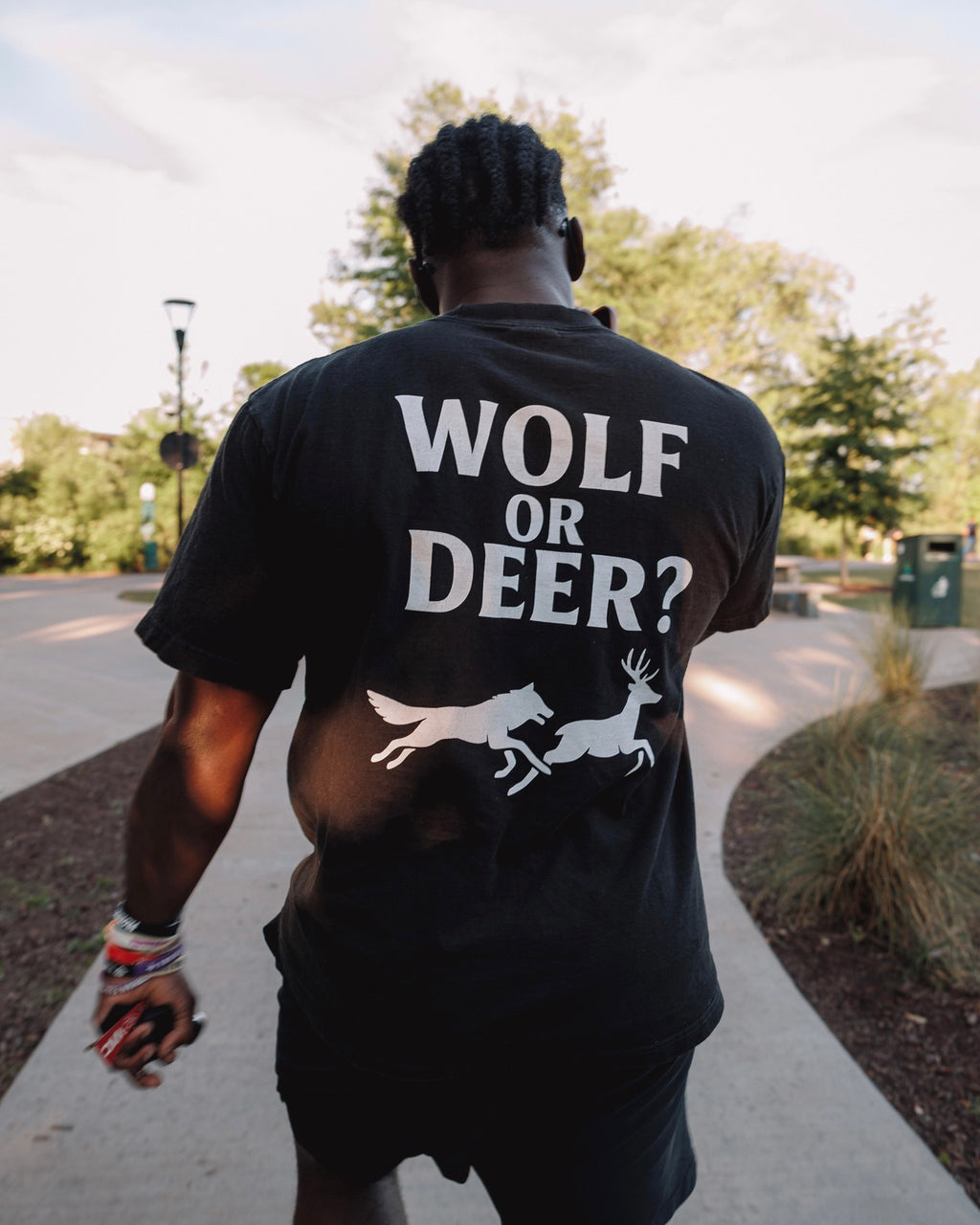 Wolf Or Deer Heavyweight Tee